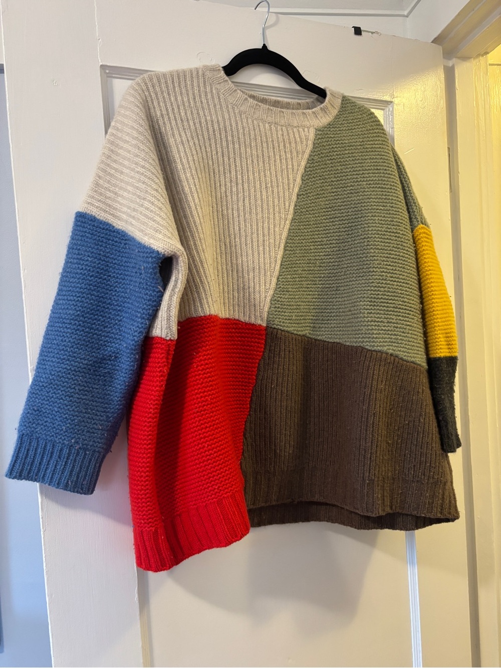 Entireworld Patchwork Crewneck Sweater - Multicolor